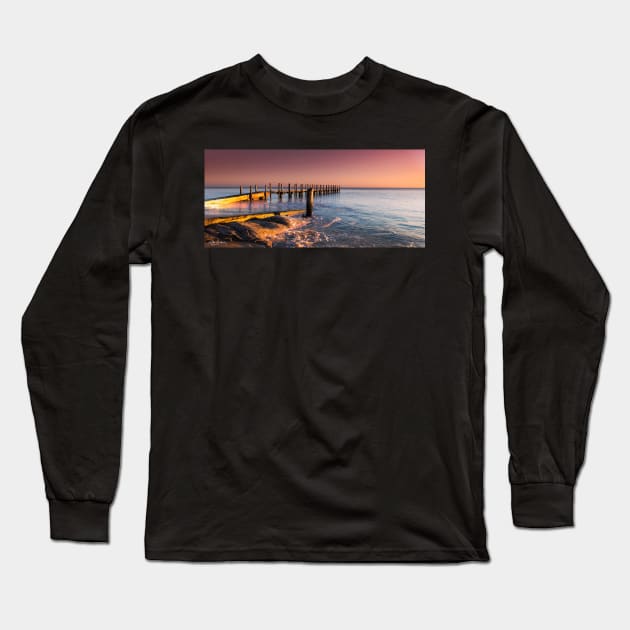 Quindalup Jetty Long Sleeve T-Shirt by lordveritas